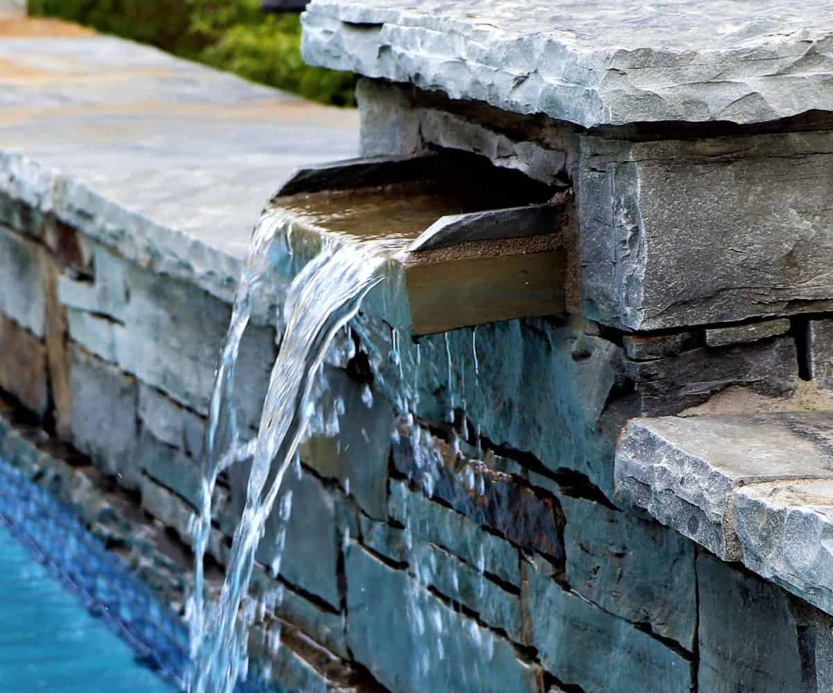 commercial landscaping water feature